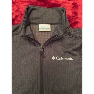 Columbia Boys Omni-Wick Full Zip Fleece Jacket Charcoal Gray AG9319 Size S 7/8
